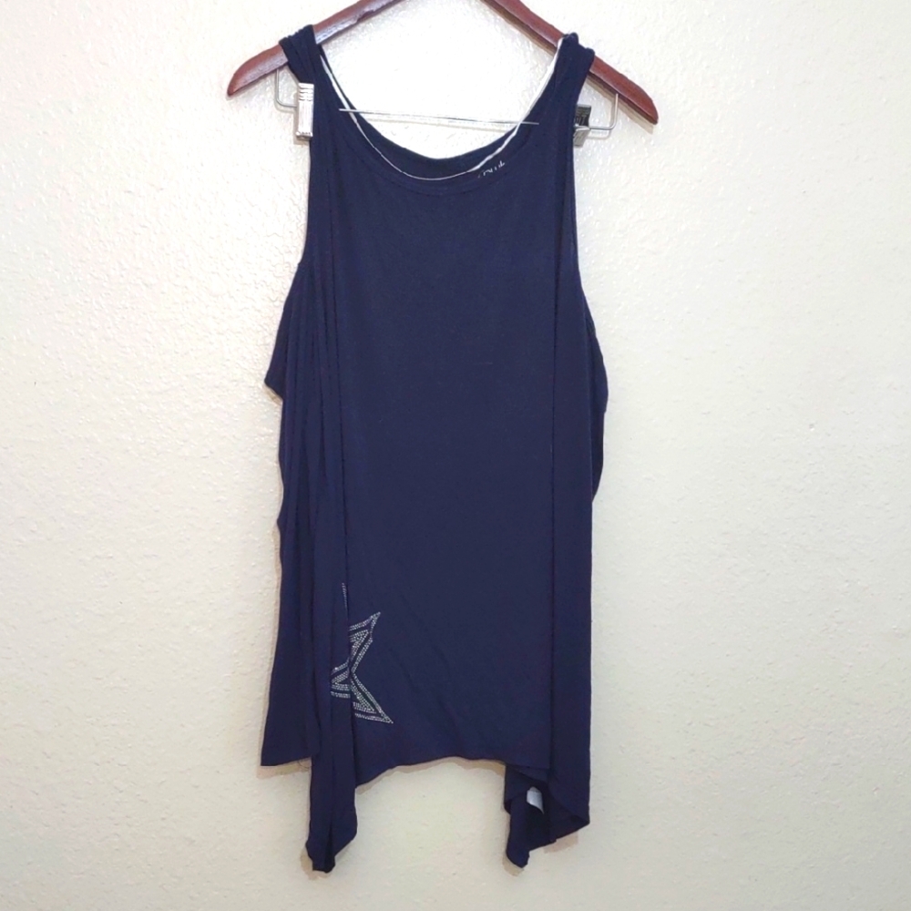 SLIGHTLY USED COWBOYS HER STYLE DALLAS COWBOY TANK TOP LONG SLEEVE SHIRT SIZE XL